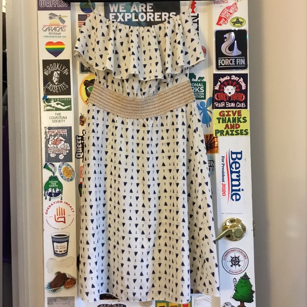 Off the shoulder above the knee dress